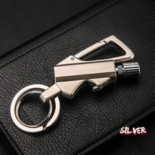 Outdoor Multifunctional Portable Match Keychain, Kerosene Lighter, Metal