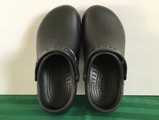 NEW CROCS WORK Clog Slip On Clogs Shoes BLACK Unisex / Women 8 Men 6
