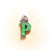 Pop Girl Ear Bud Charm: Letter P