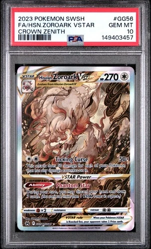 Hisuian Zoroark VSTAR GG56/GG70 PSA 10 - Crown Zenith Galarian Gallery {658}