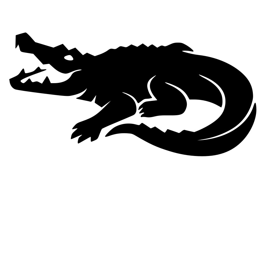 Alligator Crocodile Vinyl Decal Sticker Car Helmets Window Laptop Animal