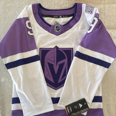 Vegas Golden Knights Purple Hockey Fights Cancer Adidas Kids