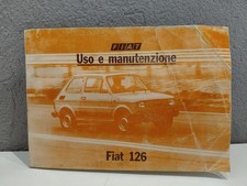 FIAT 126 LIBRETTO USO E MANUTENZIONE