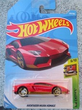 Hot Wheels 2018 #239/365 Lamborghini AVENTADOR MIURA HOMAGE Long Card