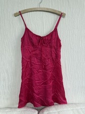 Pink urban outfitters satin dress size M 100%lyocell b3