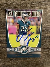 2025 Donruss Football Quinyon Mitchell Champ Is Here Signed Card JSA COA CIH-QML