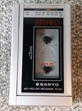 Sanyo Sportster Walkman M-G41 AM/FM Stereo Cassette Tape Player Tested  Working