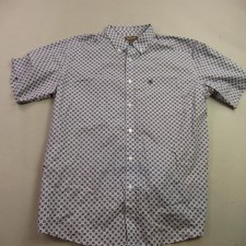 Ariat Shirt Mens XL Short Sleeve Button Front Pocket Outdoors Workwear