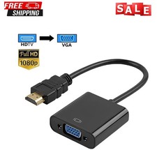 Image of HDMI to VGA Converter Adapter 1080p for PC, TV, DVD, Laptop, Monitor, Projector