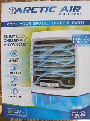 Arctic Air Chill Zone Cool Humidify Quiet NEW 3 Speed Light Weight New Office