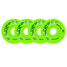 Labeda Roller Hockey Wheels Gripper Crossover X-Soft 74A Green 68mm Set of 4