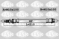 Sasic Bremsschlauch 6600043 FüR Fiat Scudo Bus Multijet 4X4 Peugeot Expert Tepee