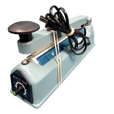 Impulse Sealer PFS-200T 8 Inch Manual Heat Sealer for PE PP Bags 300W 110V Blue