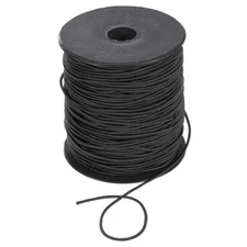 1.5mm 109 Yards Elastic String Cord Elastic Thread Beading String Cord, Black