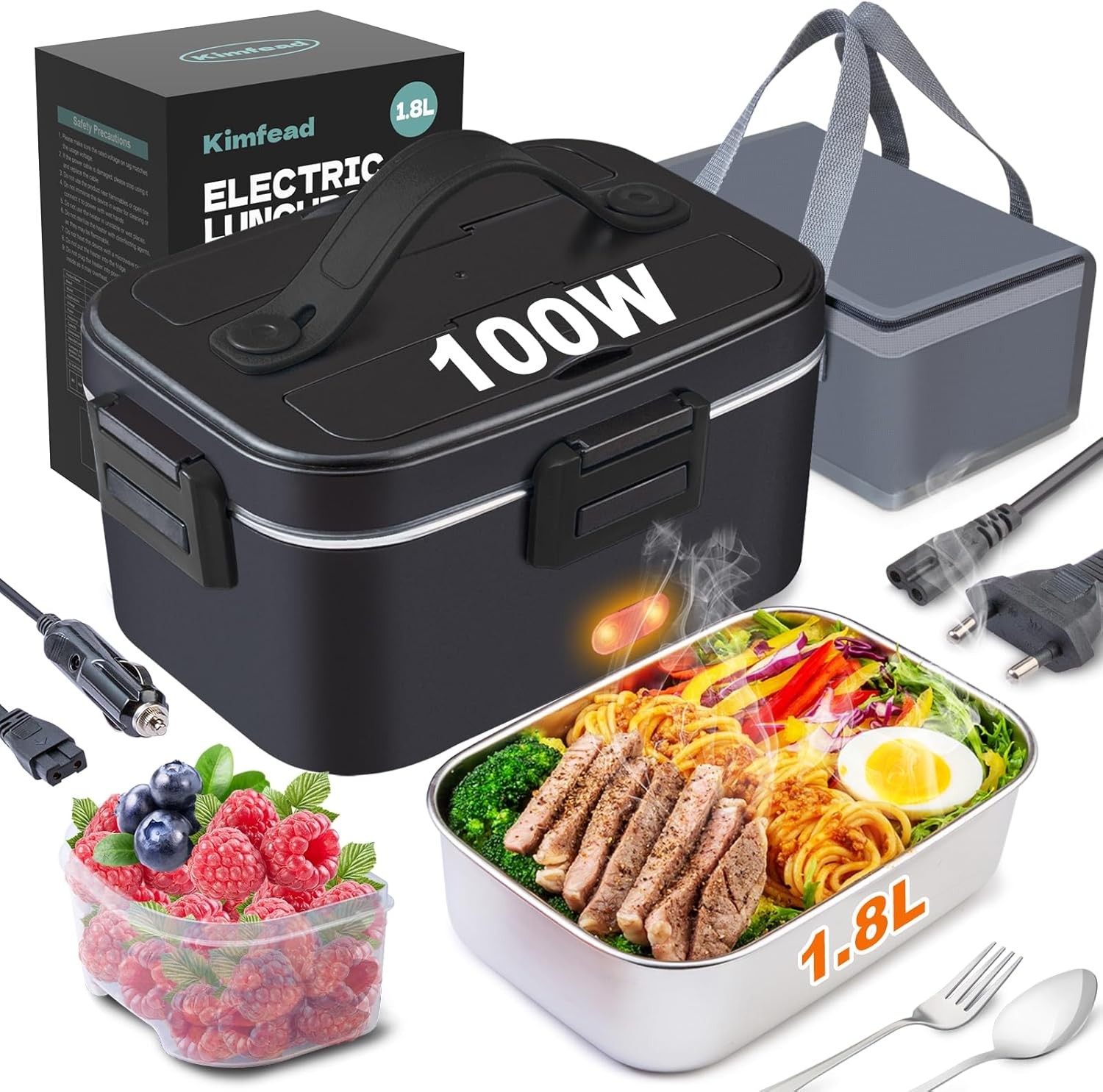 Kimfead Scaldavivande 1.8L 100W: Il Regalo Perfetto per chi Lavora Fuori