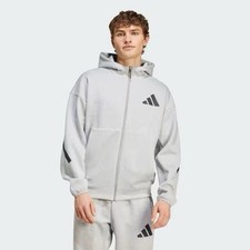 Adidas Men s Z.N.E. Full Zip Hooded Track Jacket Grey US Large / Asia XL