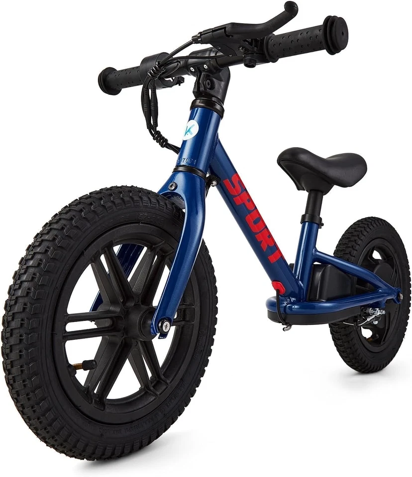 Bicicleta Eléctrica 24V 100W para Niños 3-5 Años con Neumático Inflable de 12" y Asiento Ajustable Foto 2 de 4