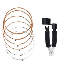 Guitar Strings set for Beginner Learner Practice set of 6 with 3 in 1 guitar...