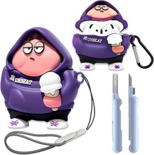 AirPods 4th Generation Case 2024 Cute 3D Cartoon Silicone Cover with Keychai