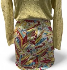 VTG 2004 Tommy Hilfiger Floral Beach Paisley Midi Skirt Womens Size 10