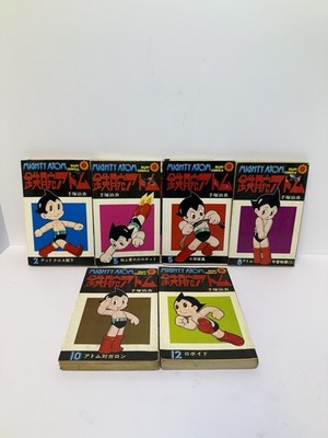 Astro Boy Mighty Atom Osamu Tezuka 6 Volumes Japanese Comics Manga Set Rare
