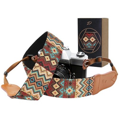 Vintage Camera Strap with Cowhide Leather Head
