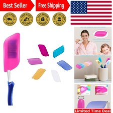 Flexible Silicone Toothbrush Cover Set - Ideal 6 Pack for Clean, Hygienic Travel