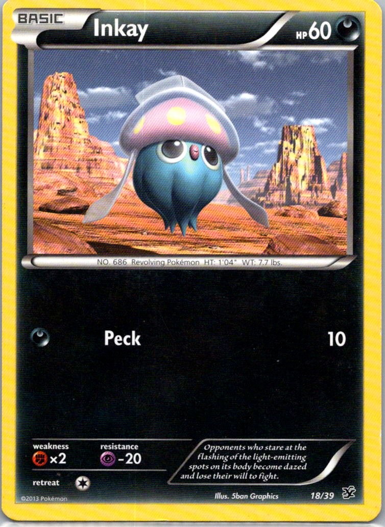 Pokemon TCG Inkay 18/39 Kalos Starter Set MP