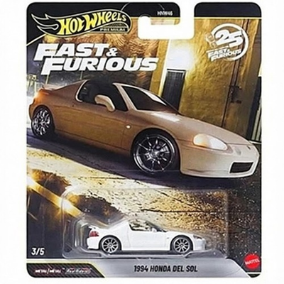 #ad Hot Wheels 1994 Honda Del Sol White Fast amp; Furious 1:64 Scale Model JHW63 7B2 $16.99