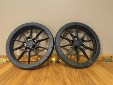 City Select LUX Stroller Rear Wheel Replacement Baby Jogger Black Set Of TWO