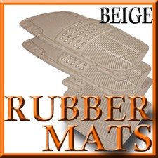 Fits Honda Odyssey All Weather Semi Custom Tan Beige Rubber Floor Mats 4 Pcs