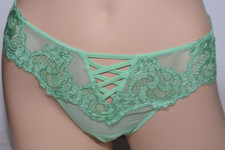 NWT Victoria's Secret Green Embroidery Dream Angels Brazilian Bikini Boho M