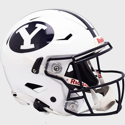 Riddell NCAA BYU Cougars Mini-Fußballhelm | Sammlerstück, Halbe Größe, Ca. 14 Cm, Mit Kinnriemen