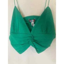 Urban Outfitters Women s Tank Cropped Green Medium