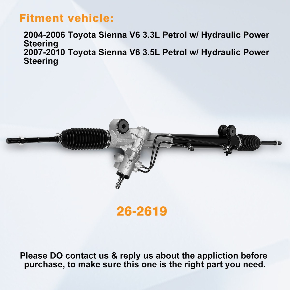 For Toyota Sienna 04-10 3.5L Power Steering Rack And Pinion