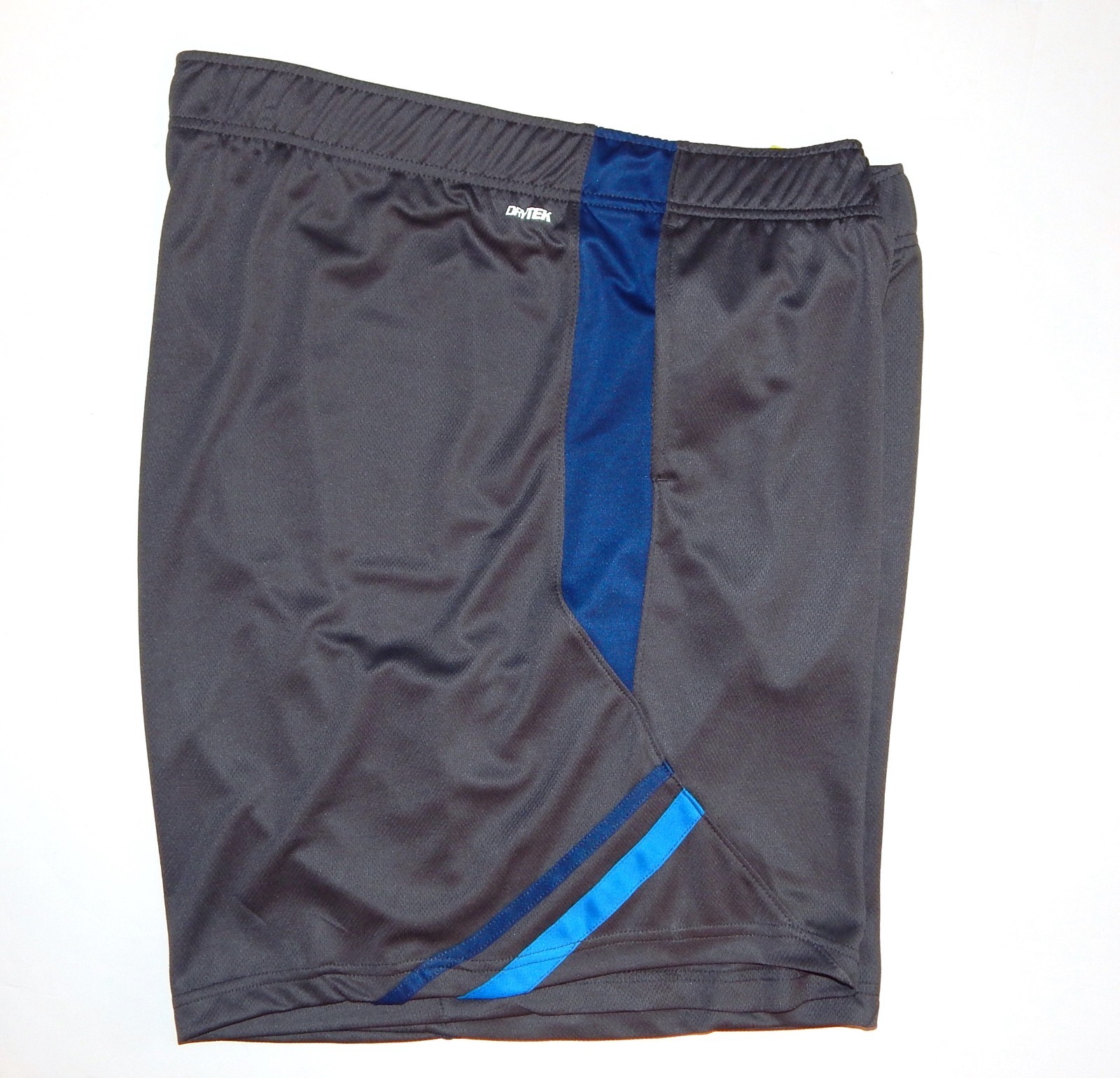 Men's Big & Tall Tek Gear Basketball Shorts Iron Gray & Blue Inseam 10