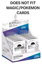 Ultimate Guard Katana Japanese Size Black Sleeves Box 10 Packs Free Shipping New