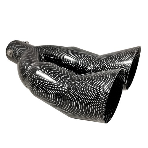 Auspuffblende Endrohr Endstücke Doppel Carbon Für Opel Astra Corsa Frontera - Bild 1 von 6
