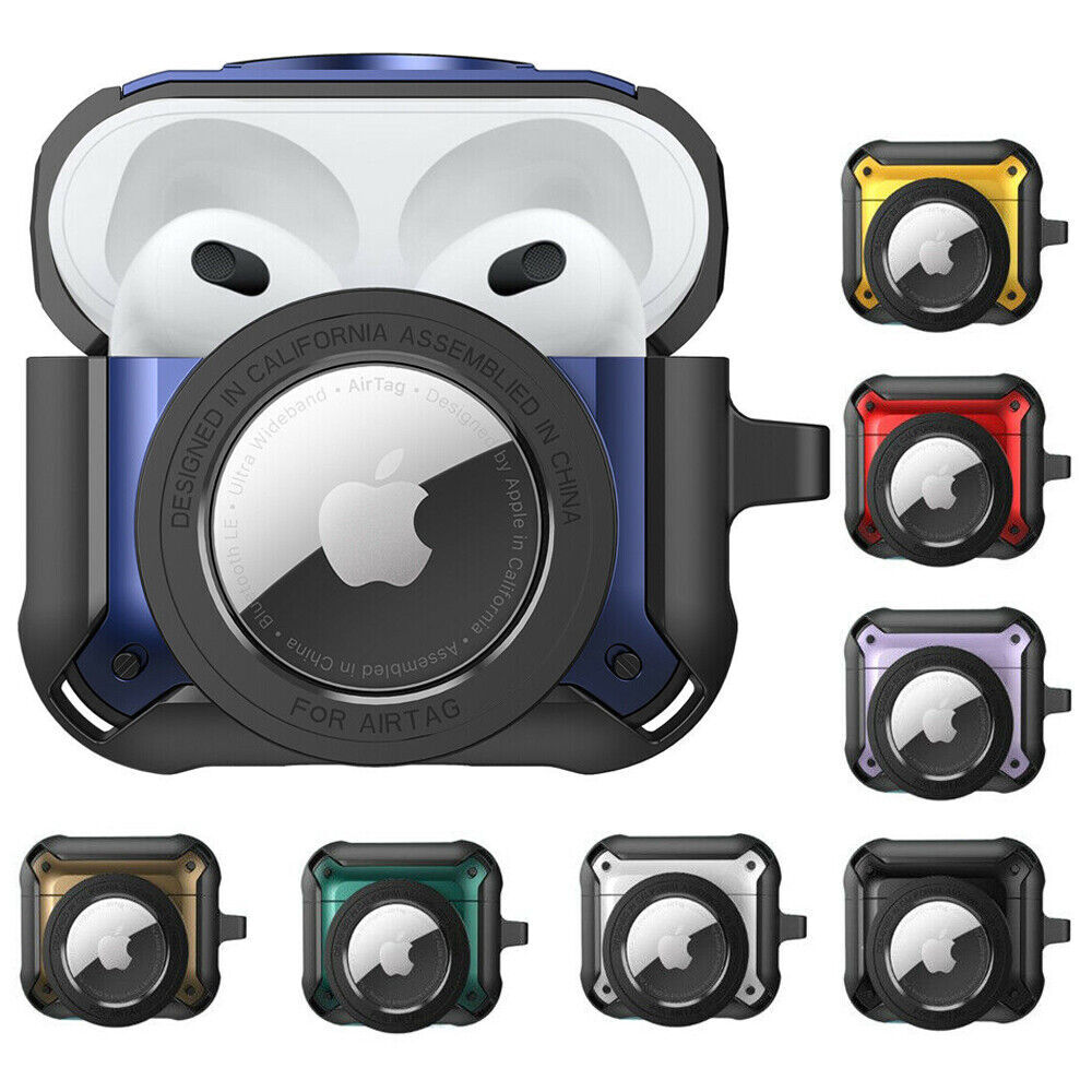 Stylish Shockproof AirTag Case for Apple AirPods Pro 2/Pro/3rd Gen-image