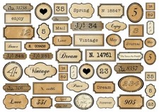 Ausschneidebogen-Bastelpapier-Scrapbooking-A4-250g-Vintage-16043