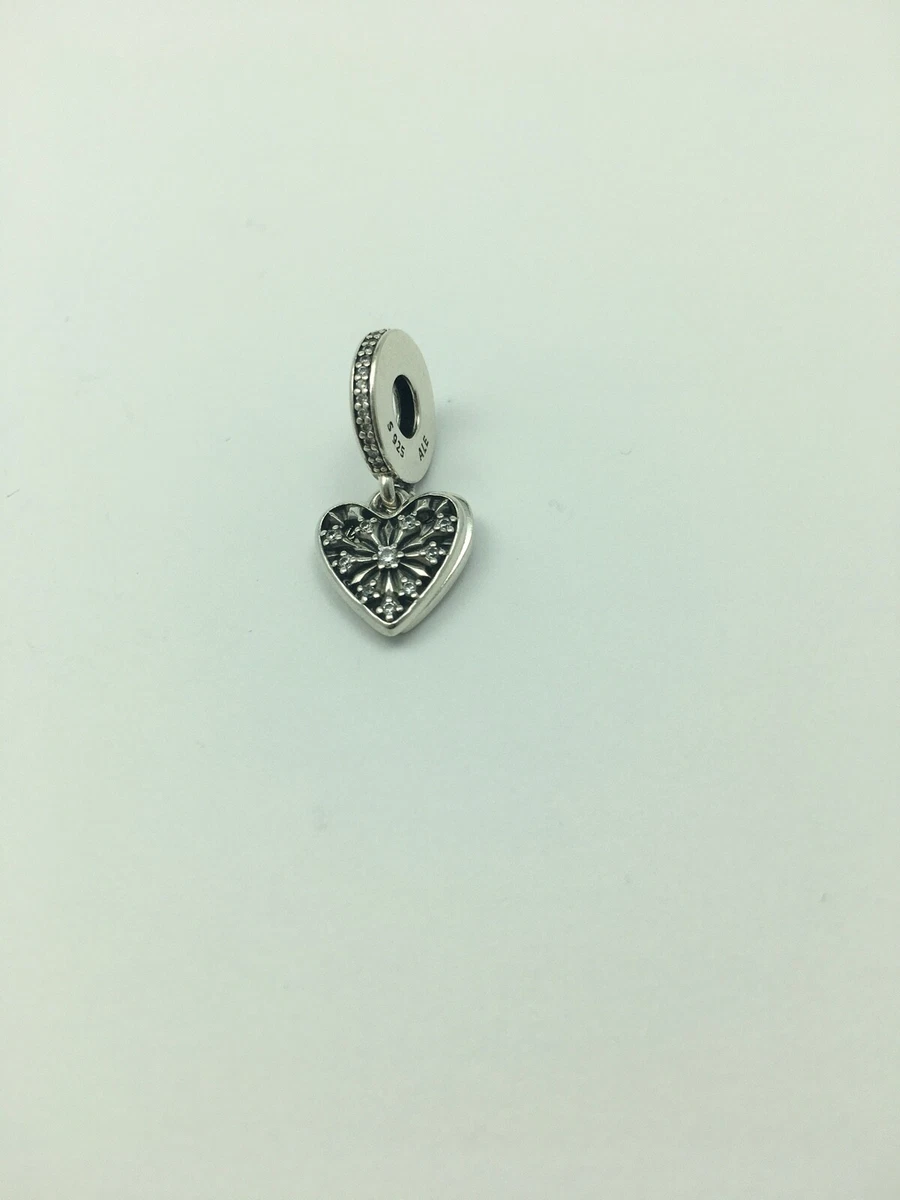 Pandora frosted shop heart charm