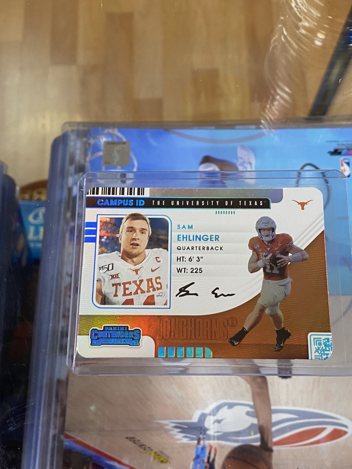 2021 Contenders Draft Picks Sam Ehlinger Campus ID #10 SSP CASE HIT, Colts 🔥🔥
