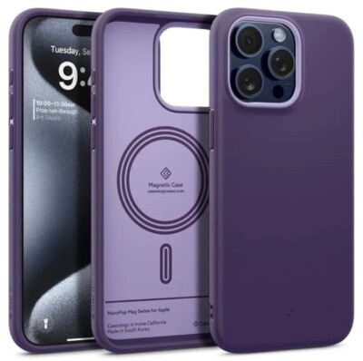 Caseology Nano Pop Mag Case for Apple iPhone 15 Pro - Grape Purple
