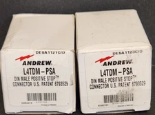 Lot of 2 Andrew Commscope N-Male Positive Stop Connector L4TDM-PSA  For LDF4-50