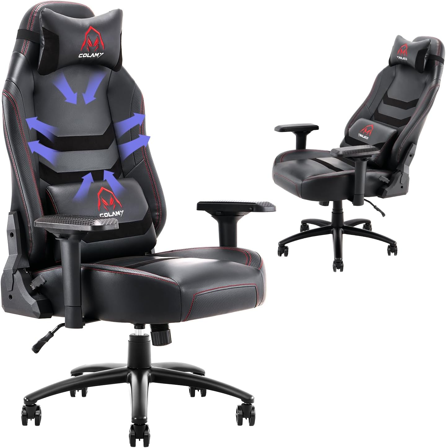 Big and Tall Gaming Chair for Heavy Duty up to 400Lbs - Ergonomic Office Computer Chair for Large Men
