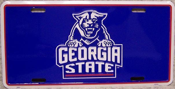 Georgia State Panthers NCAA Aluminum License Plate NEW
