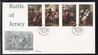GREAT BRITAIN JERSEY 1981 FDC 200th ANNIV BATTLE OF JERSEY ART PAINTING + CACHET
