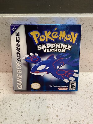 Pokemon Sapphire Version Box Authentic GBA Gameboy Advance - No Inserts ...