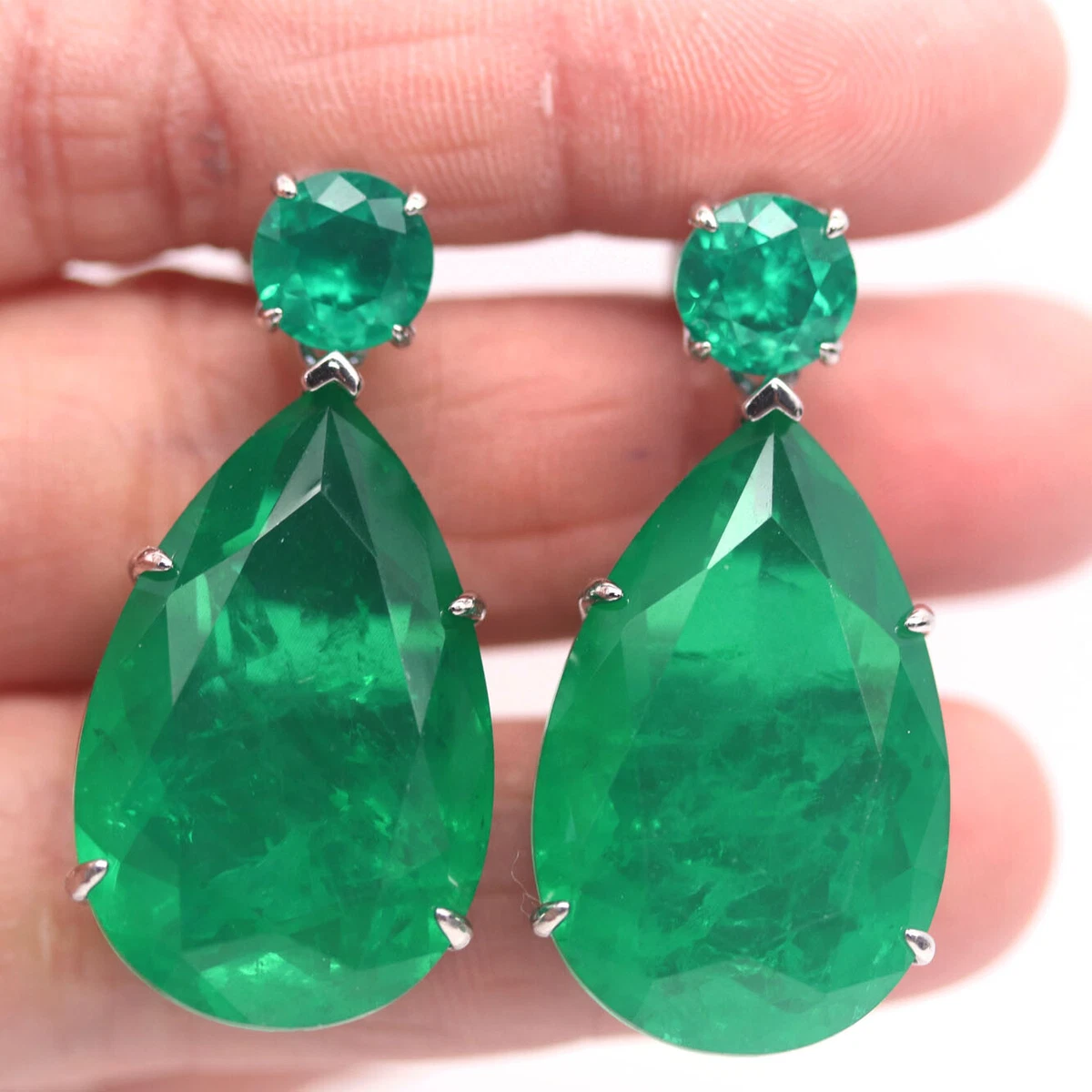 Ebay emerald earrings online