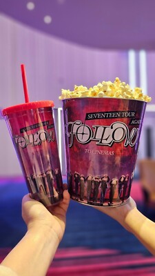 Seventeen Tour Follow Again To Cinemas Tin Popcorn Bucket & Double